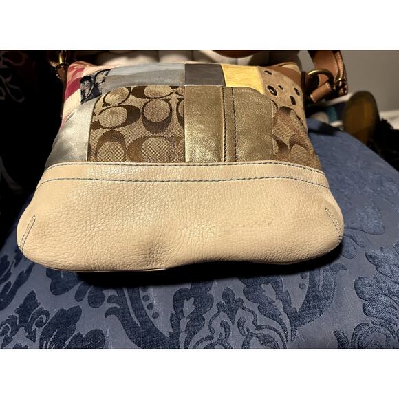 Coach Vintage Multi-Material Patchwork Satchel - Picture 6 of 11